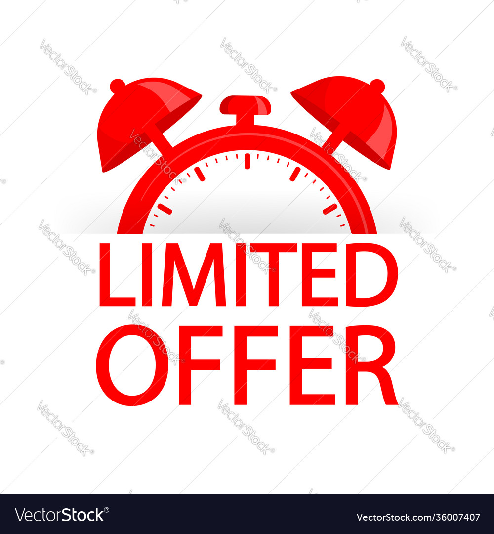 Red limited offer special badge big sale