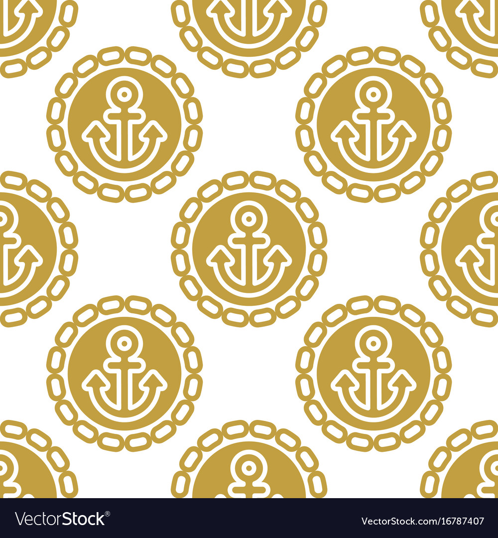 Seamless pattern with anchors ongoing backgrounds
