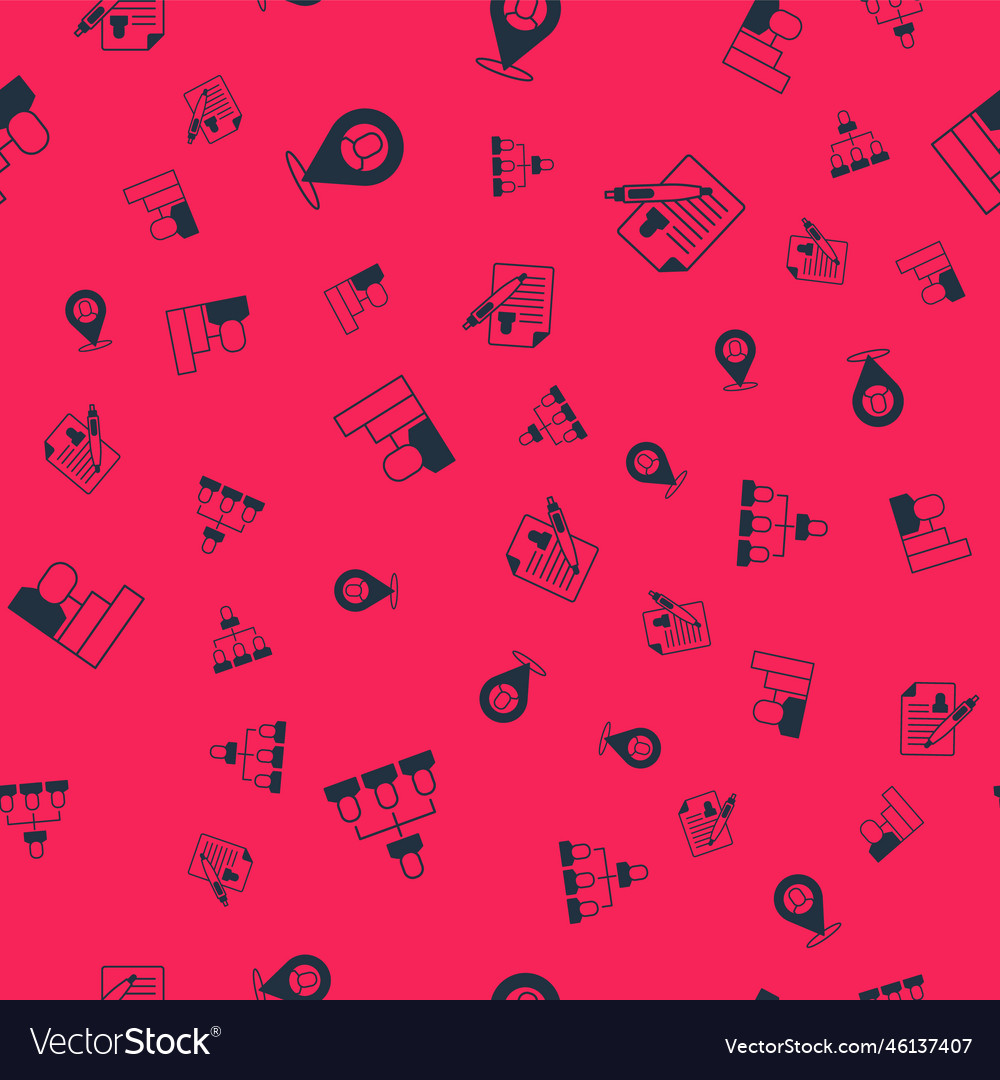 Set employee hierarchy worker location vector image Set employee hierarchy worker location