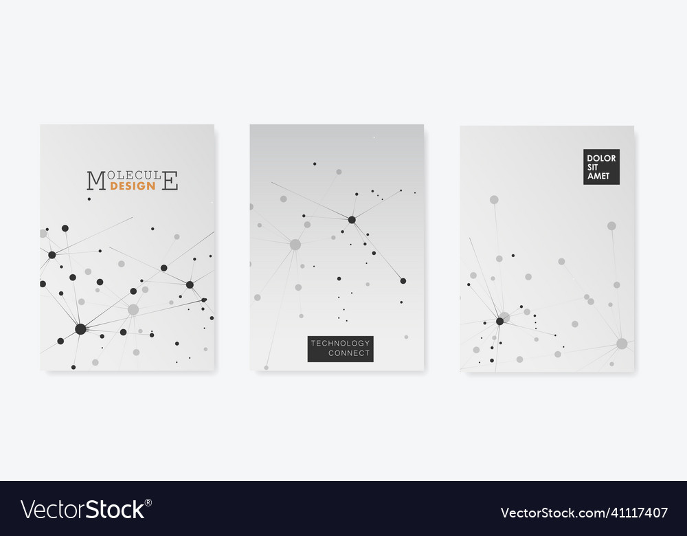 Set templates for presentation slides vector image Set templates for presentation slides