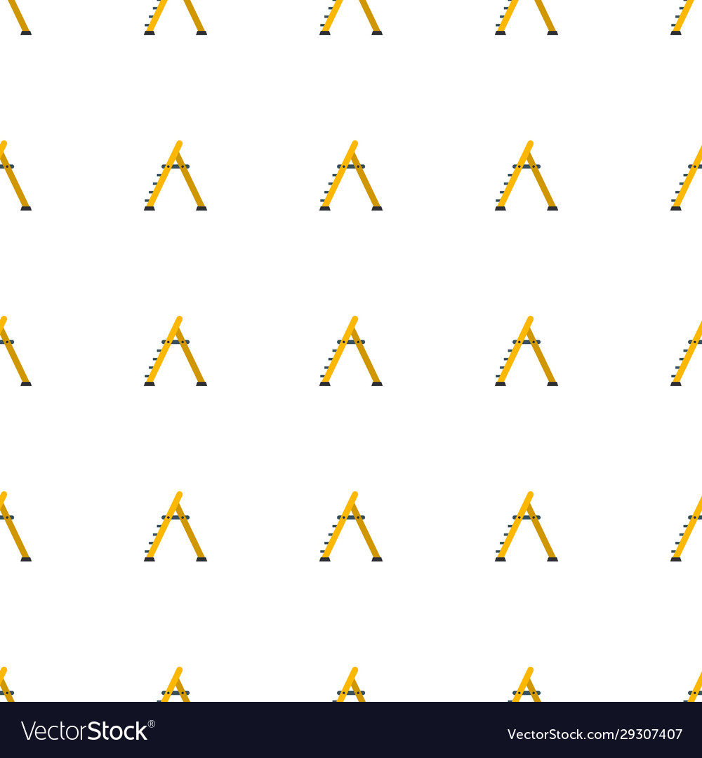 Stepladder icon pattern seamless isolated on white