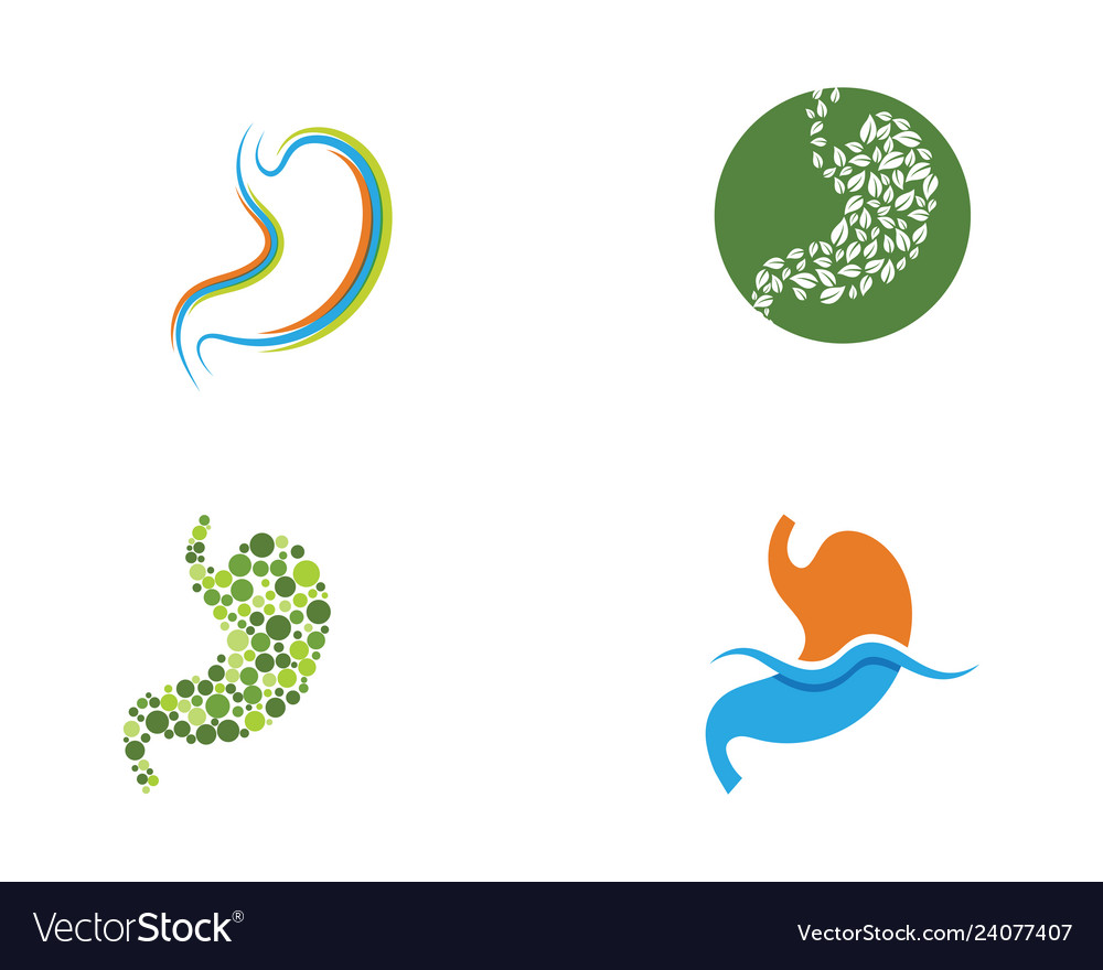 Stomach care icon designs Royalty Free Vector Image