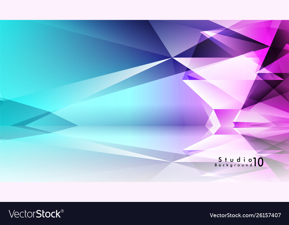 Studio background abstract triangles Vector Image Studio background abstract triangles