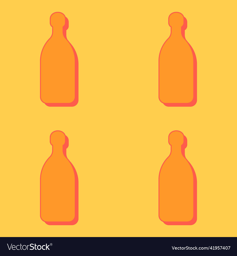 Tequila bottles seamless pattern line art style Vector Image Tequila bottles seamless pattern line art style