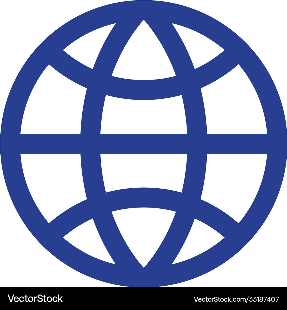 Wire world icon template Royalty Free Vector Image