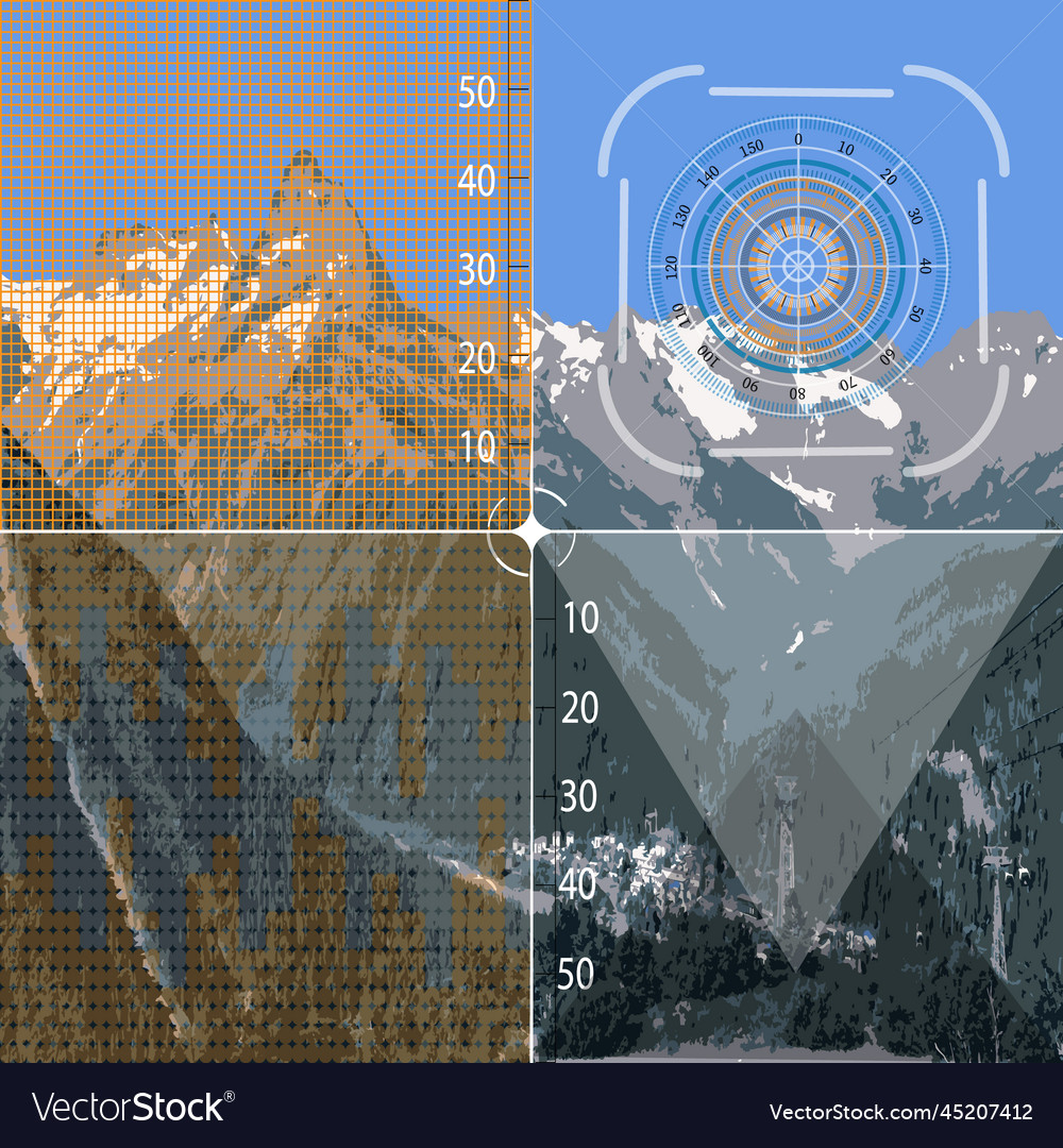 Abstract user interface study of the area