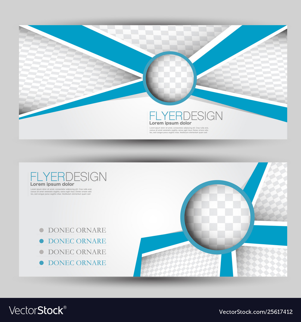 Flyer banner or web header template set