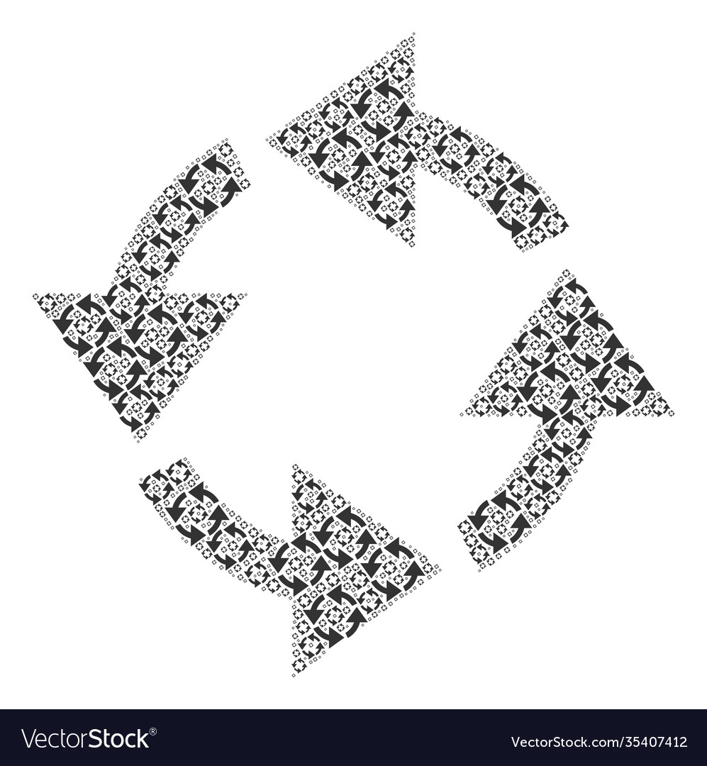 Recycle recursion mosaic itself items