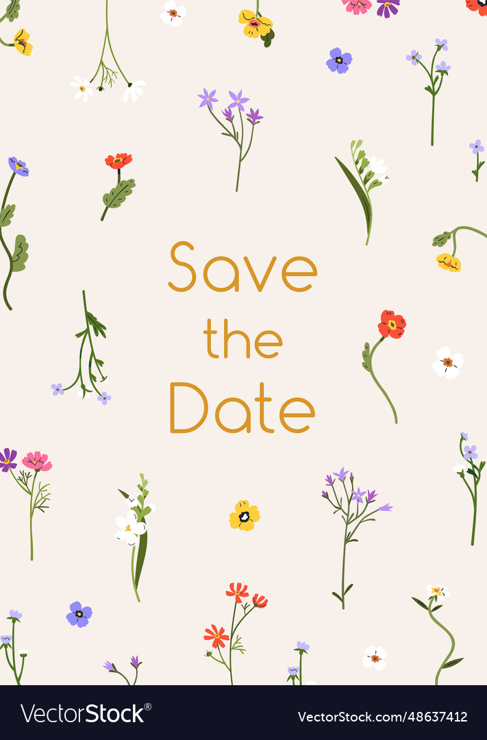 Save the date wedding inviting card design