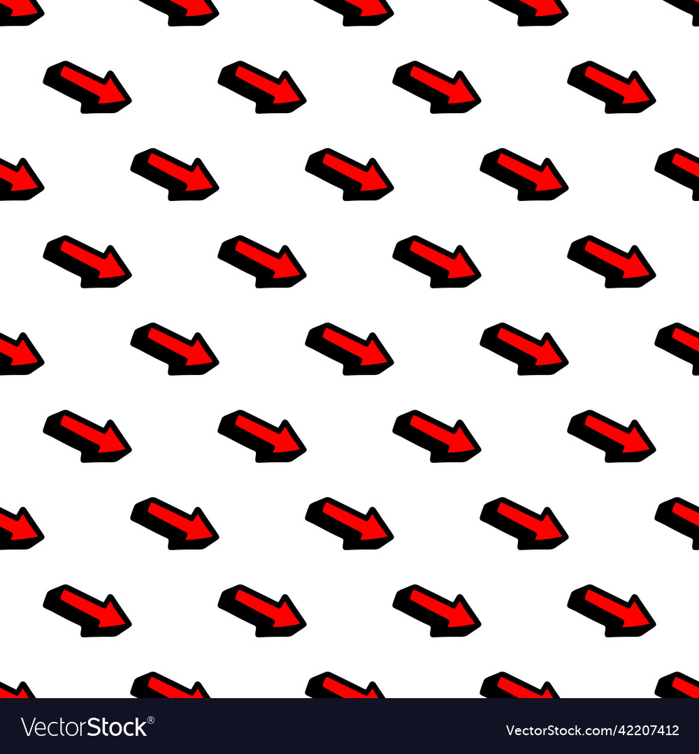 Seamless pattern with a red cursor