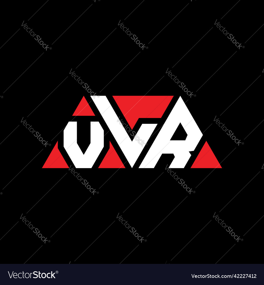 Vlr triangle letter logo design