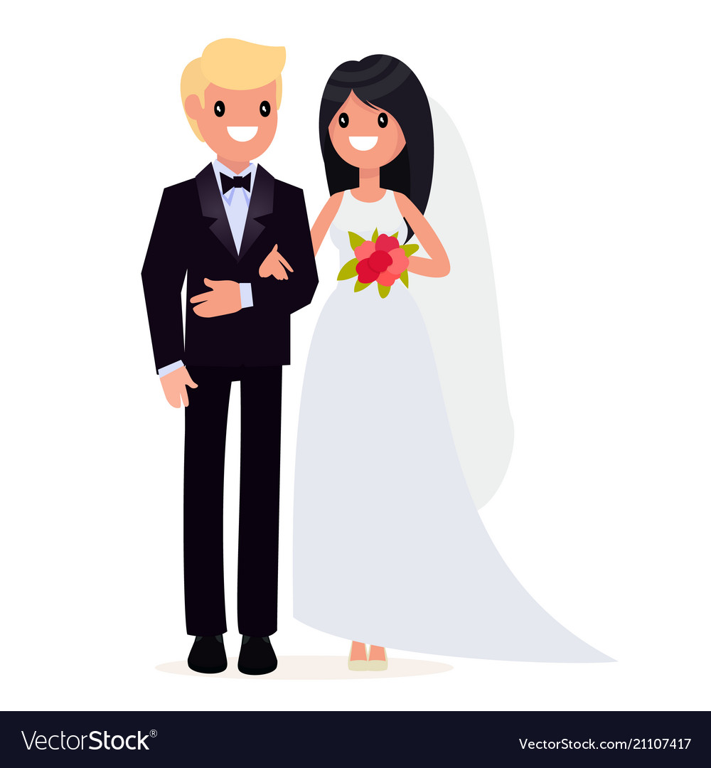 Bride And Groom Wedding Royalty Free Vector Image