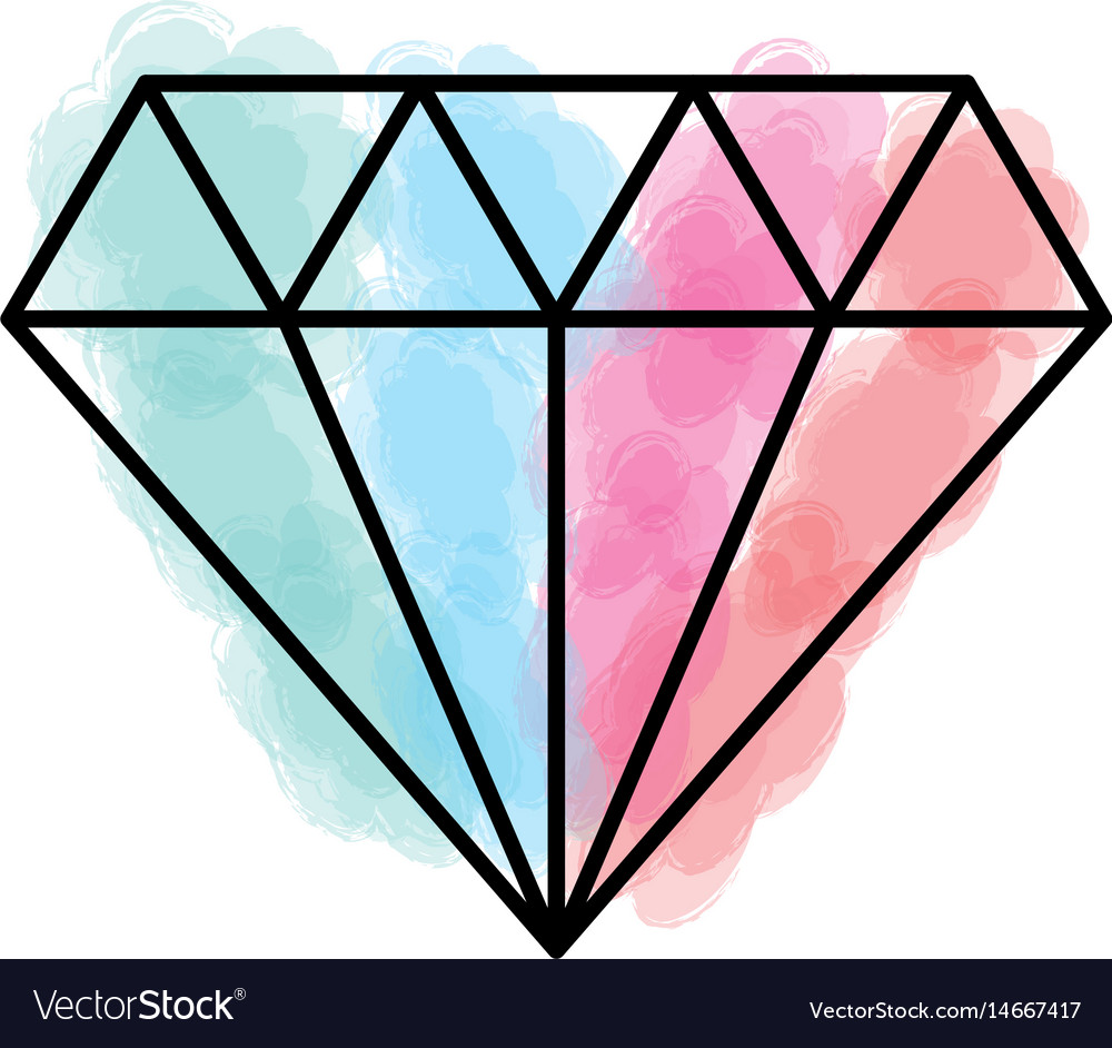 Elegant diamond isolated icon