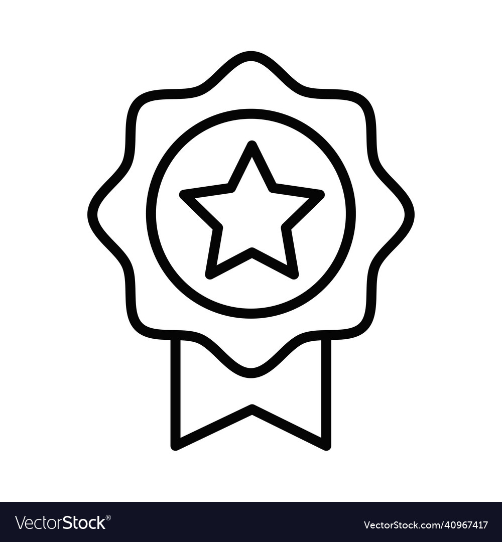 Monochrome most popular linear icon Royalty Free Vector
