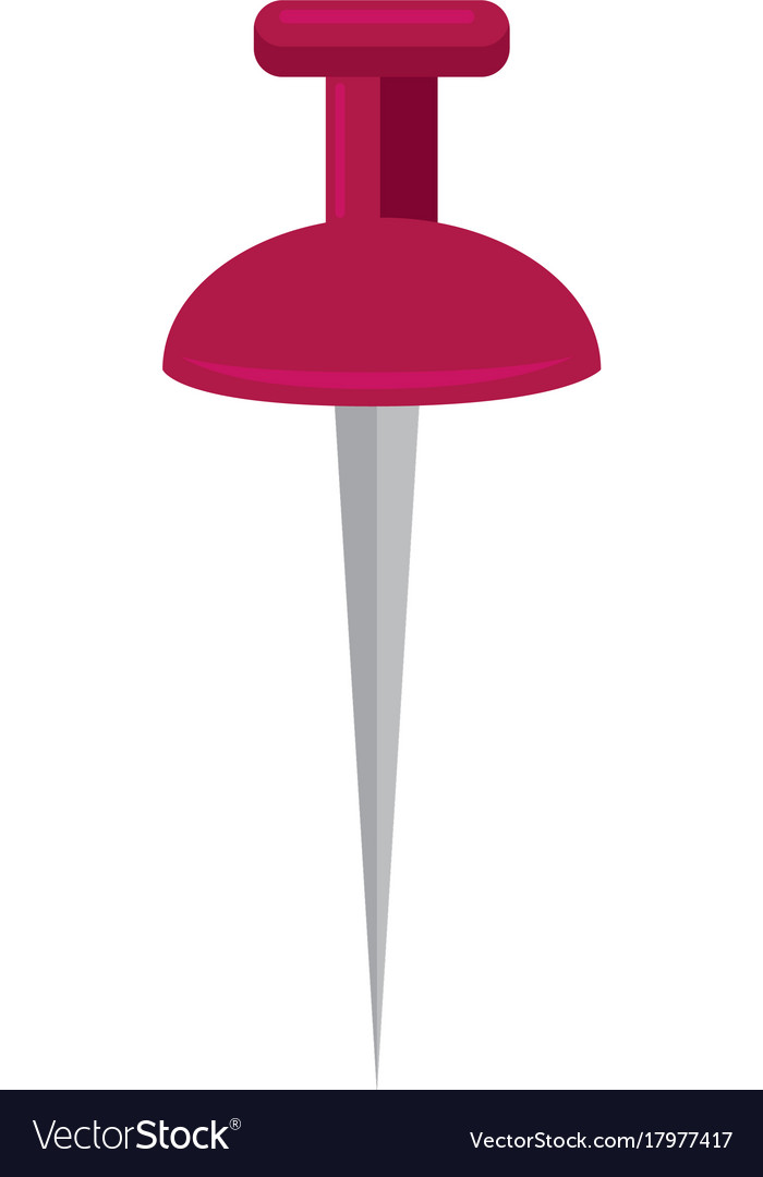 Pin pointer location isolated icon