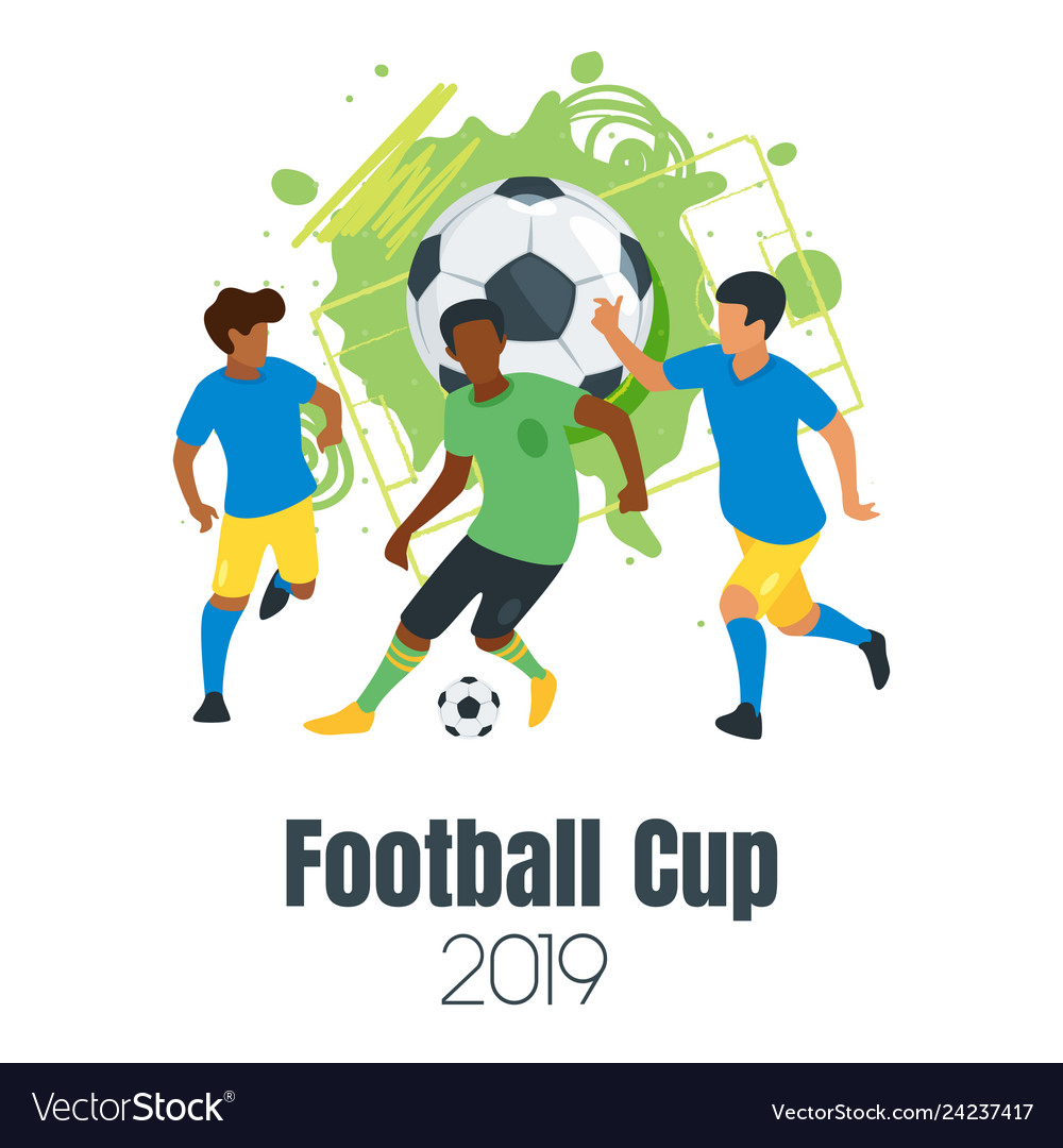 Soccer championship design element Royalty Free Vector Image