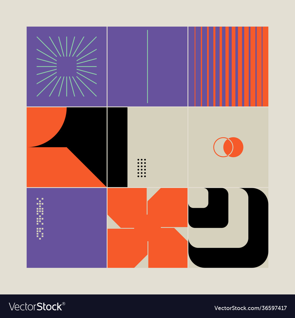 Techno abstract pattern design