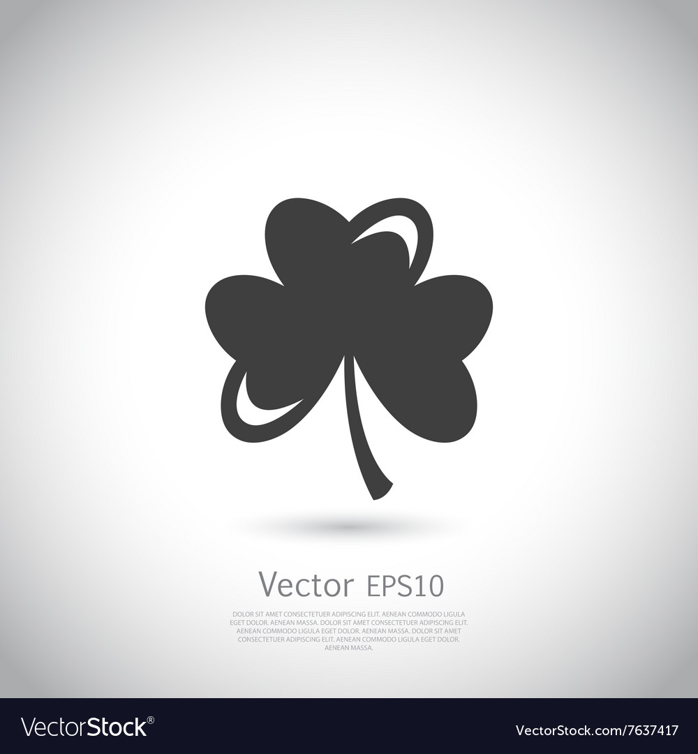 Trefoil symbol icon or logo template Royalty Free Vector