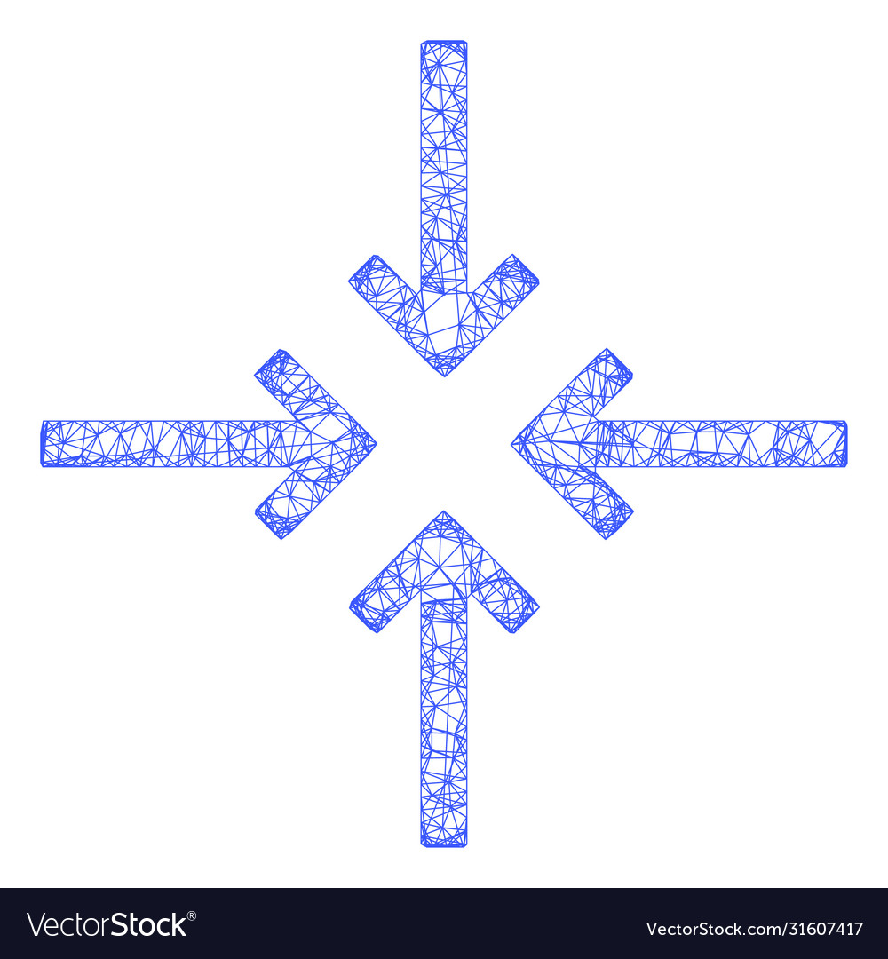 Web network reduce arrows icon Vector Image Web network reduce arrows icon