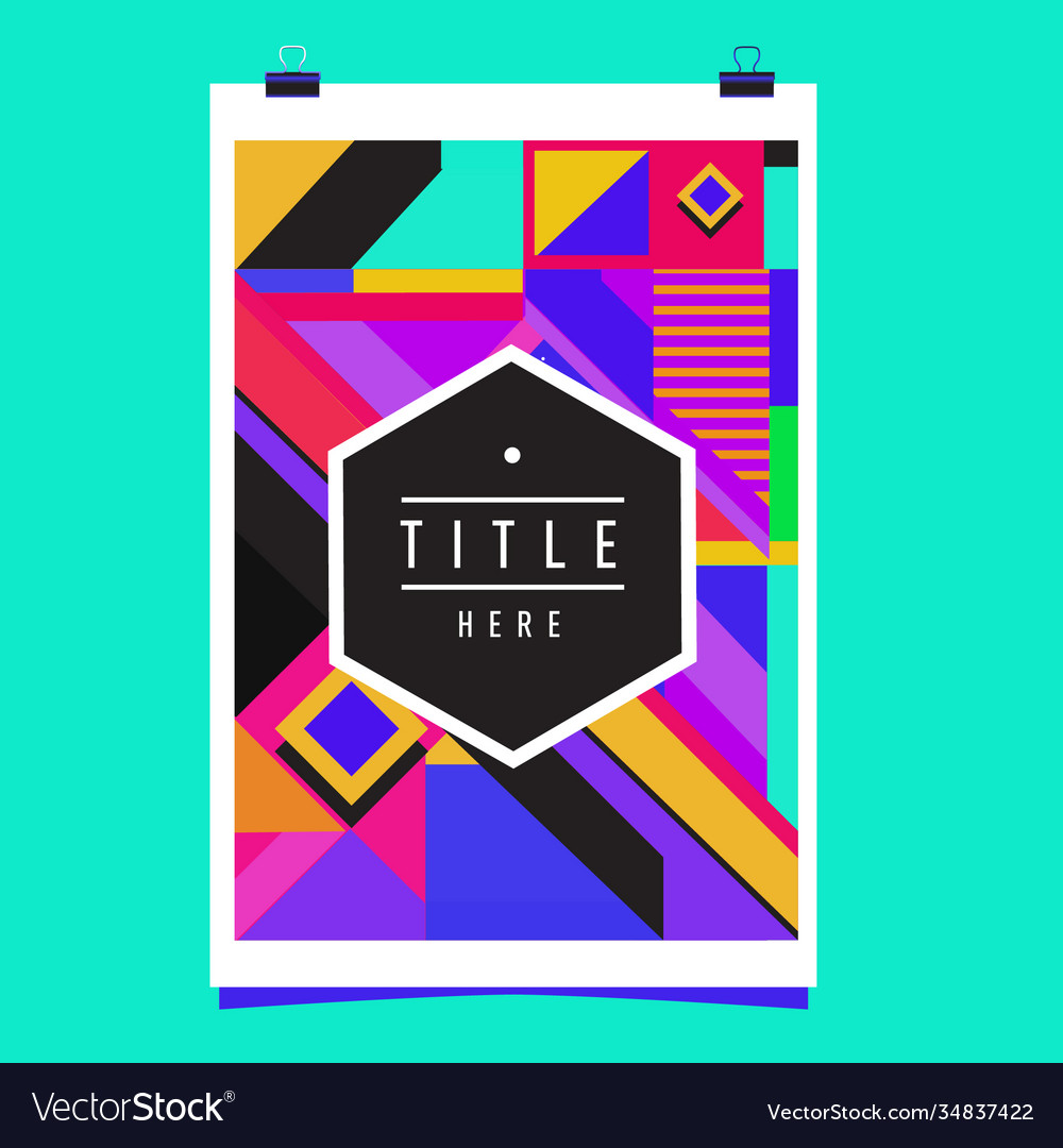 Abstract colorful geometric pattern background