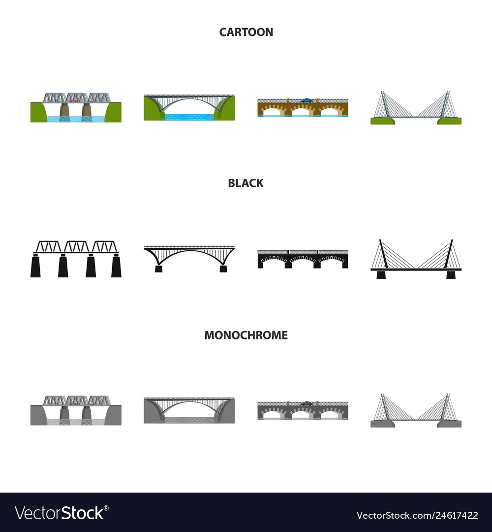 Design of connection and logo set vector image Design of connection and logo set