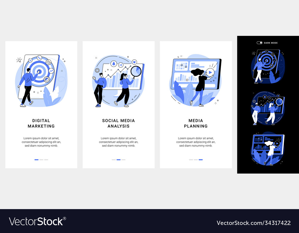 Digital marketing mobile app ui kit
