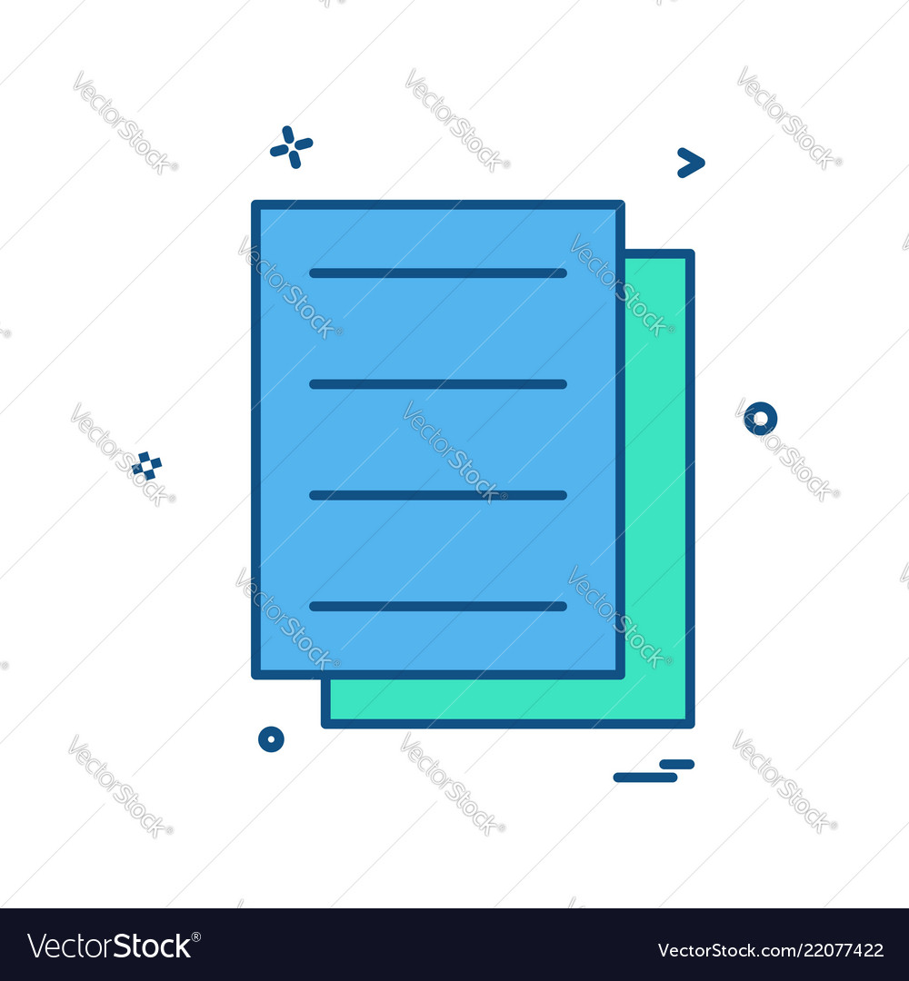 Files document icon design vector image Files document icon design