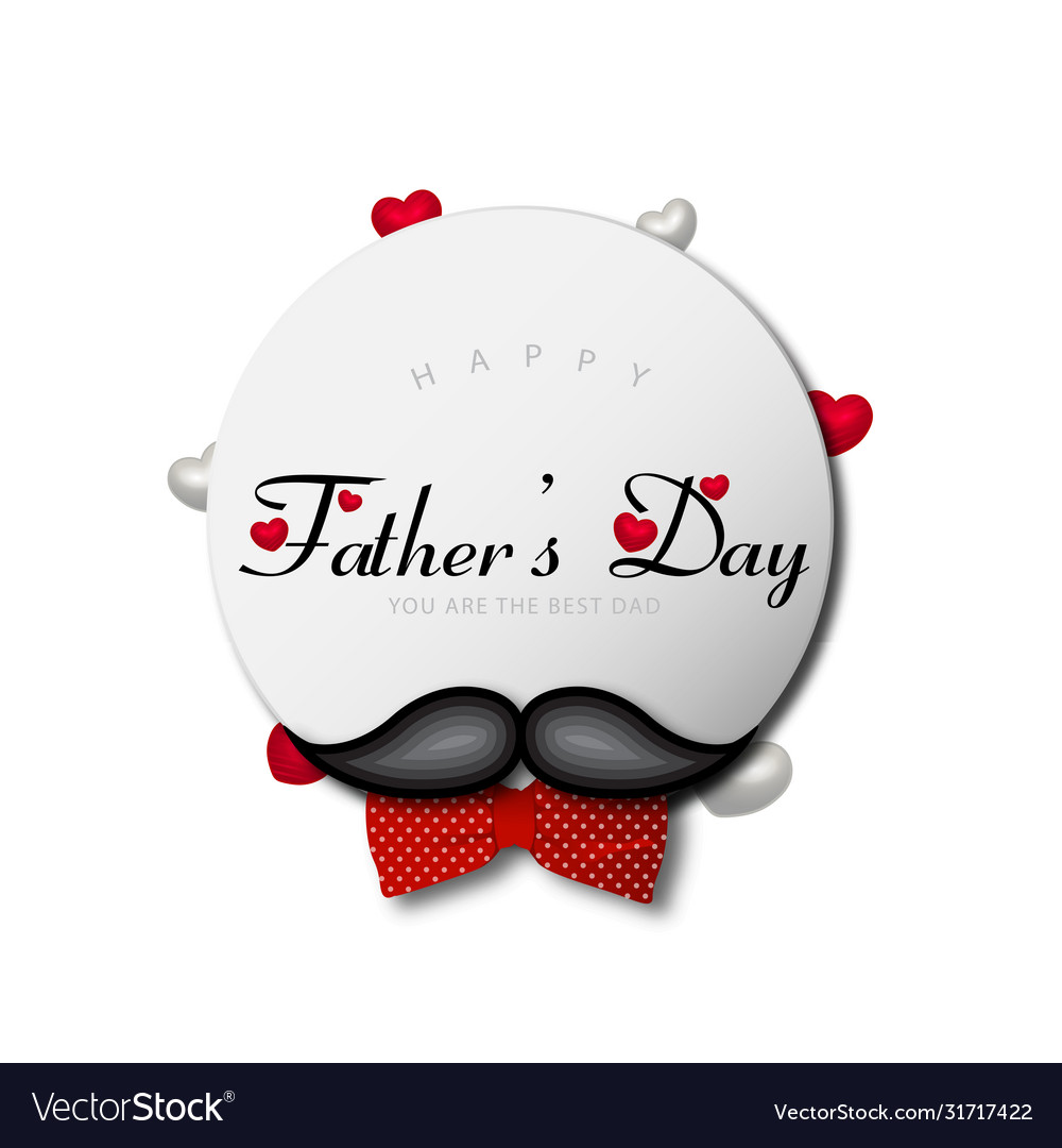 Happy fathers day greeting card