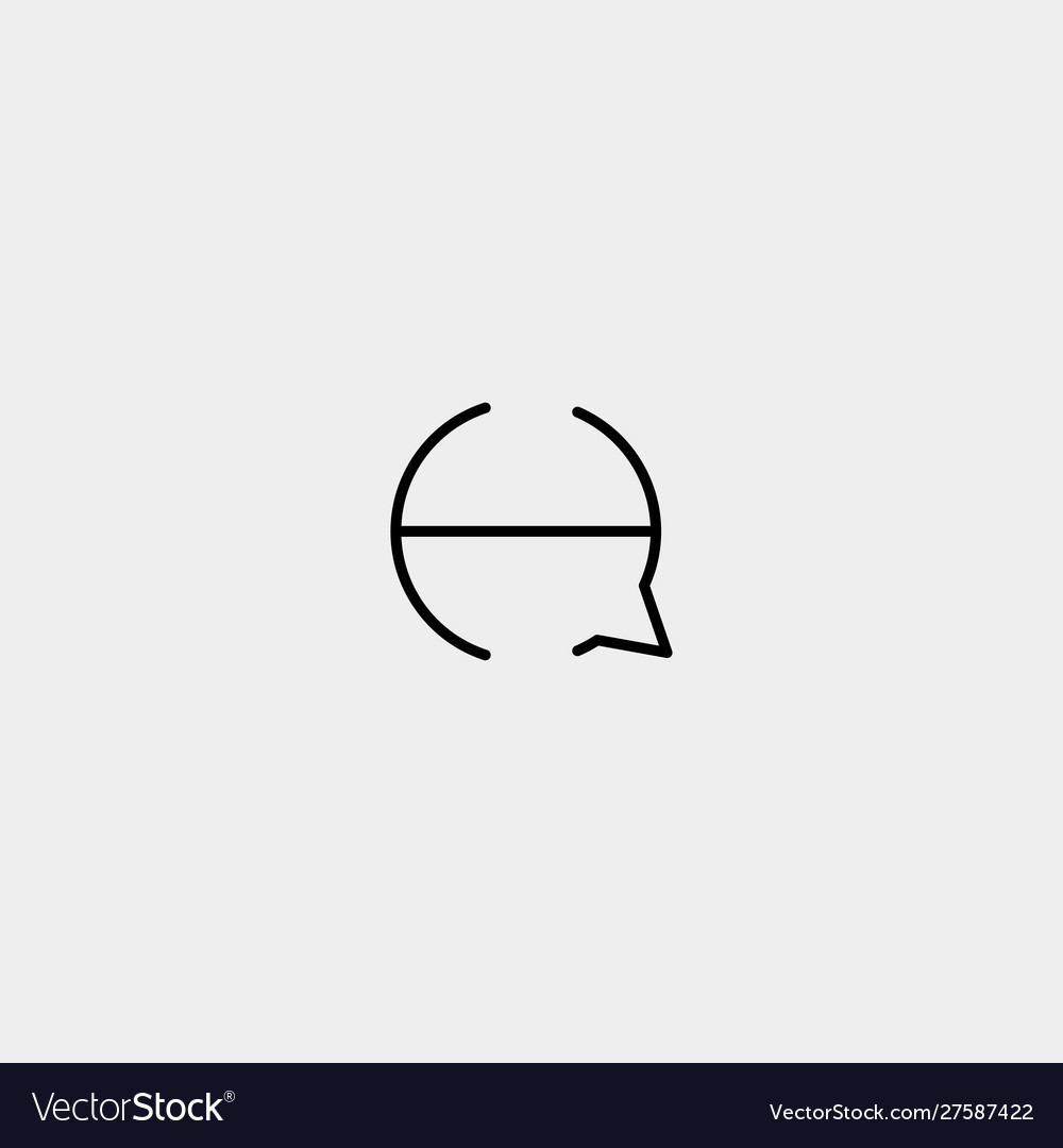 Letter h chat logo template design