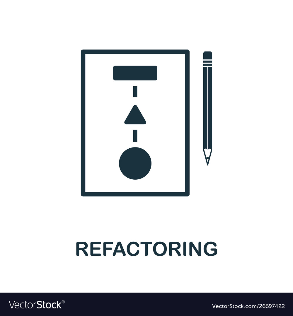 Refactoring icon symbol creative sign from agile
