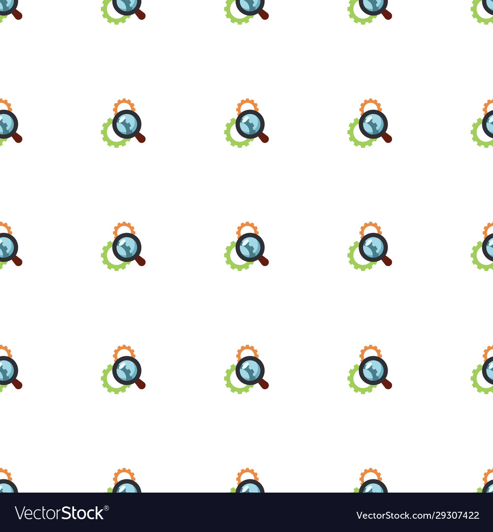 Search optimization icon pattern seamless isolated vector image Search optimization icon pattern seamless isolated