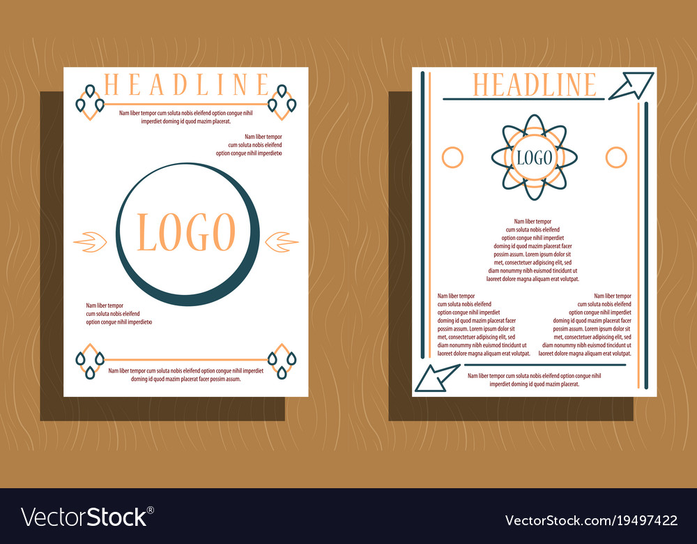 Set of layout background for art template