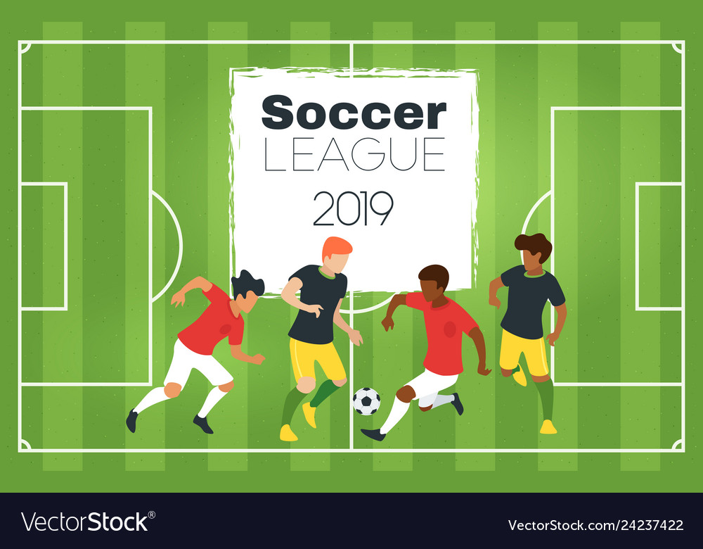 Soccer championship design element Royalty Free Vector Image