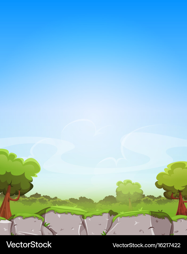 Spring landscape background Royalty Free Vector Image