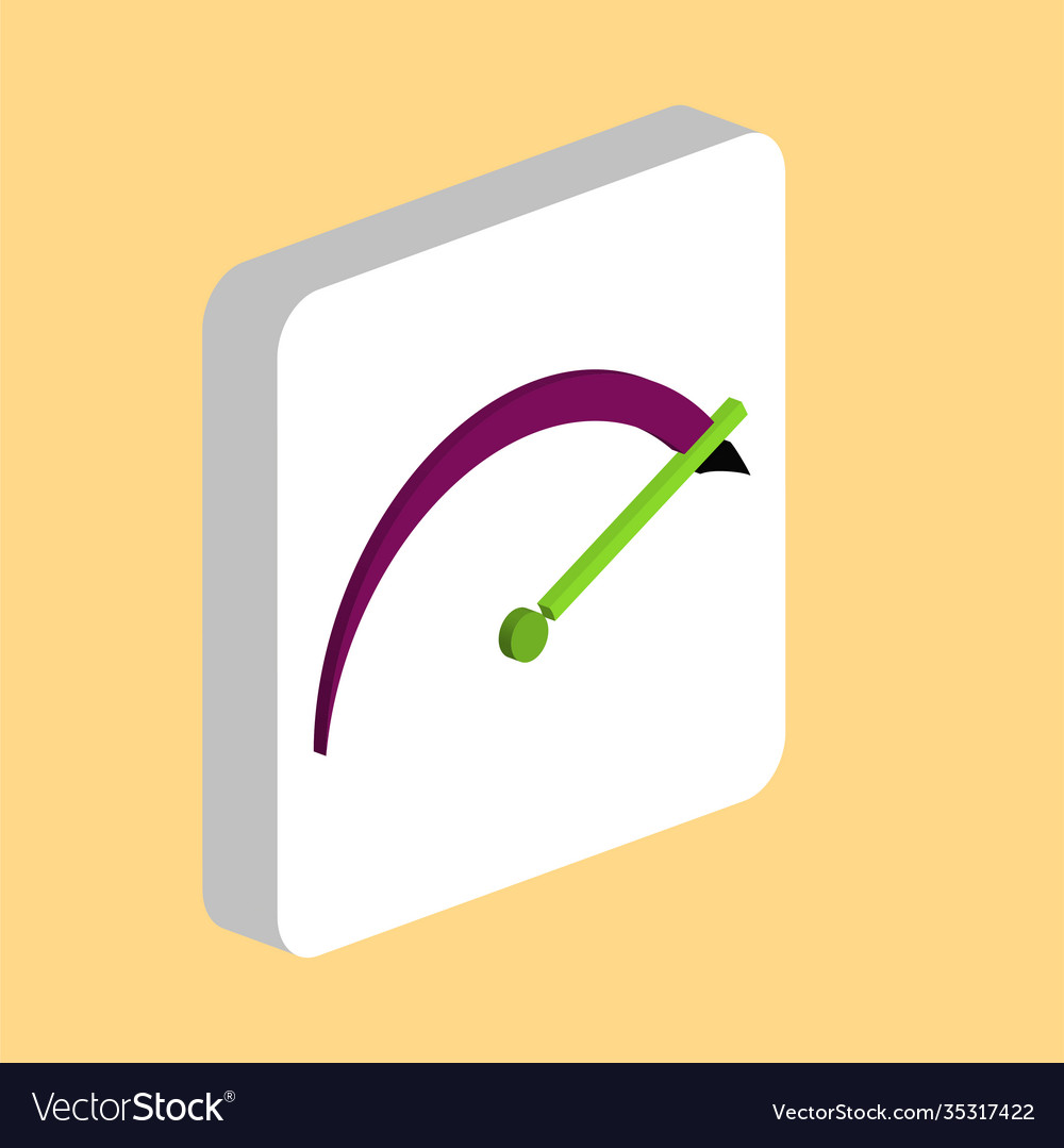 Tachometer simple icon symbol design template