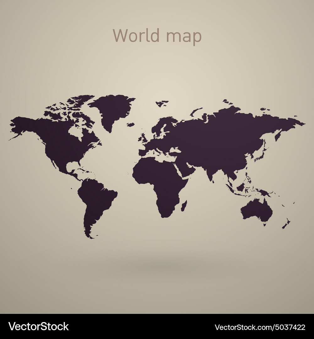 World map Royalty Free Vector Image - VectorStock