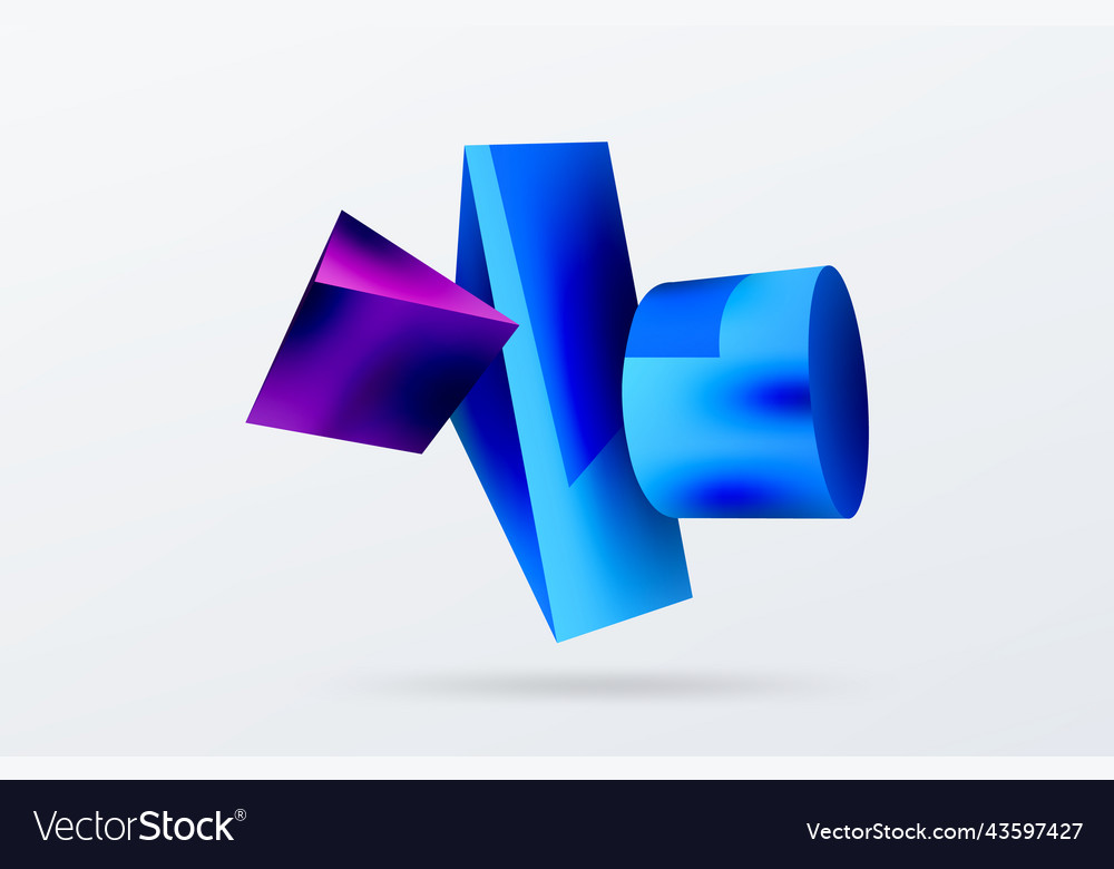 3d abstract background shapes triangle Vector Image 3d abstract background shapes triangle