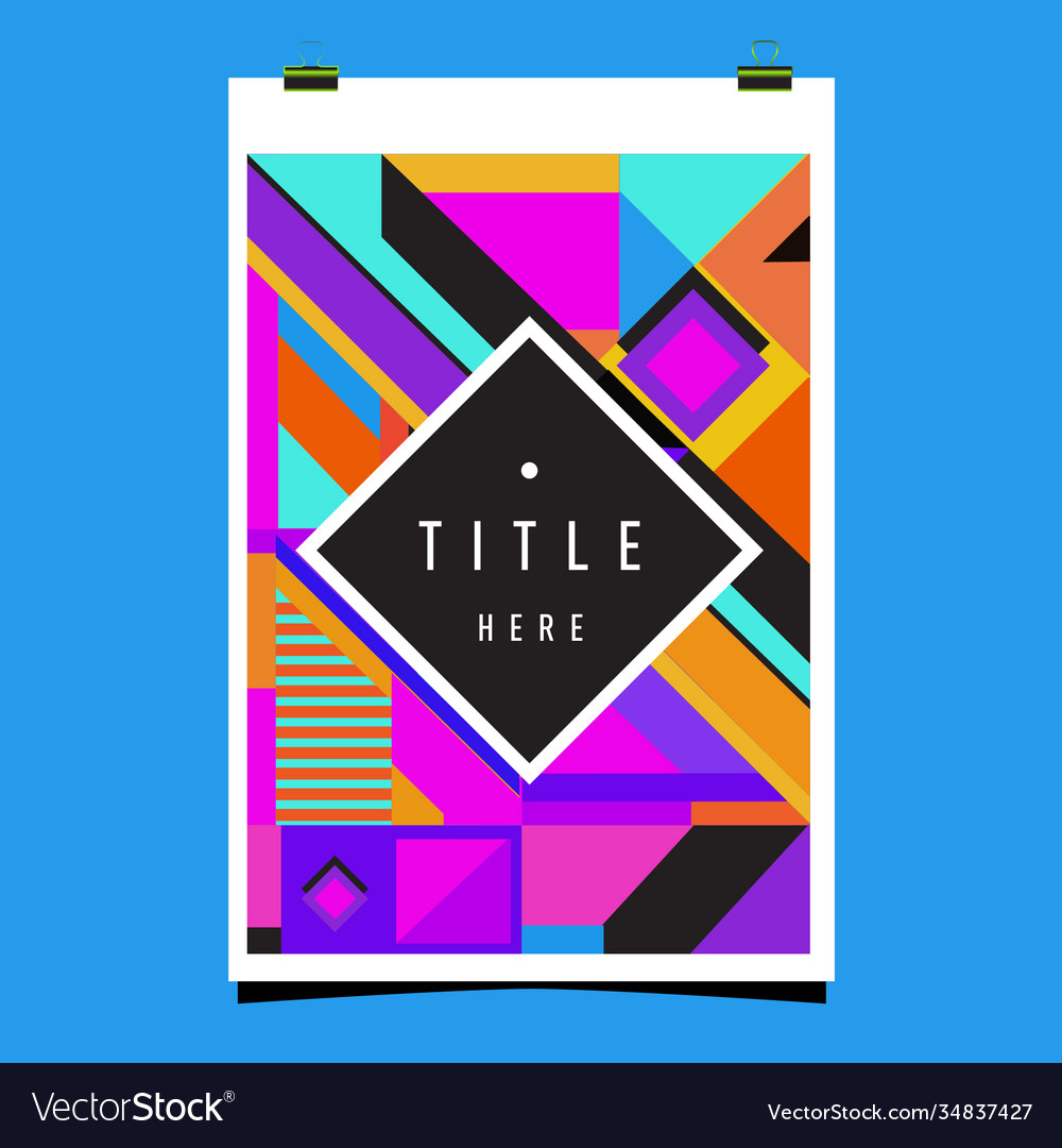 Abstract colorful geometric pattern background Vector Image Abstract colorful geometric pattern background