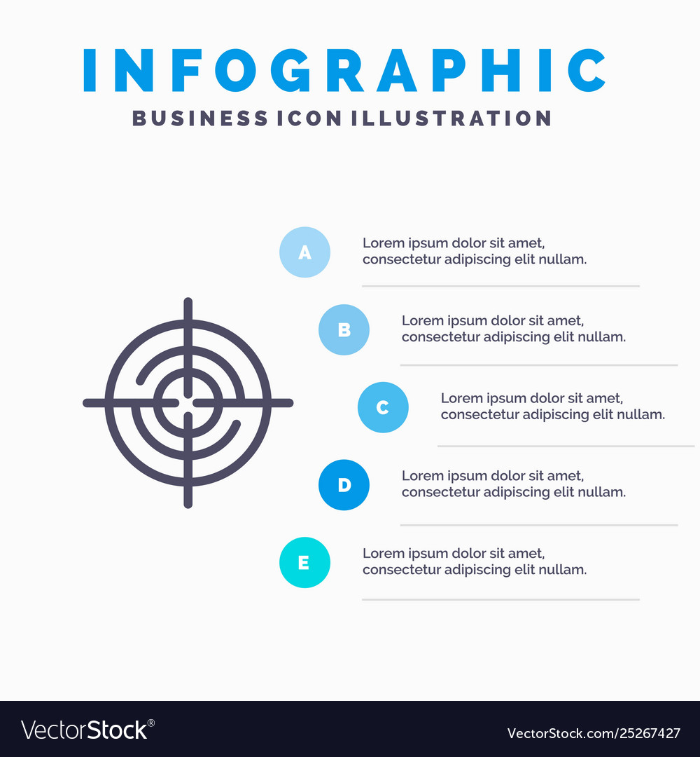 Define gps location navigation line icon with 5 vector image Define gps location navigation line icon with 5