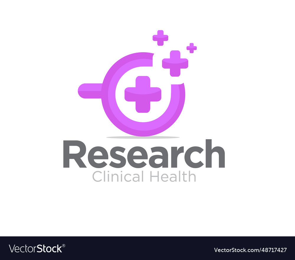 Logo-Designs für die Gesundheitsforschung vector image Logo-Designs für die Gesundheitsforschung
