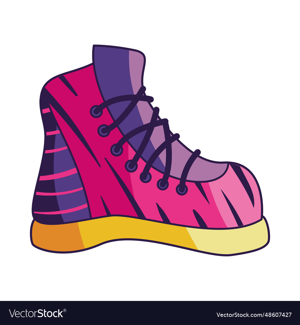 Nineties pop art style boot