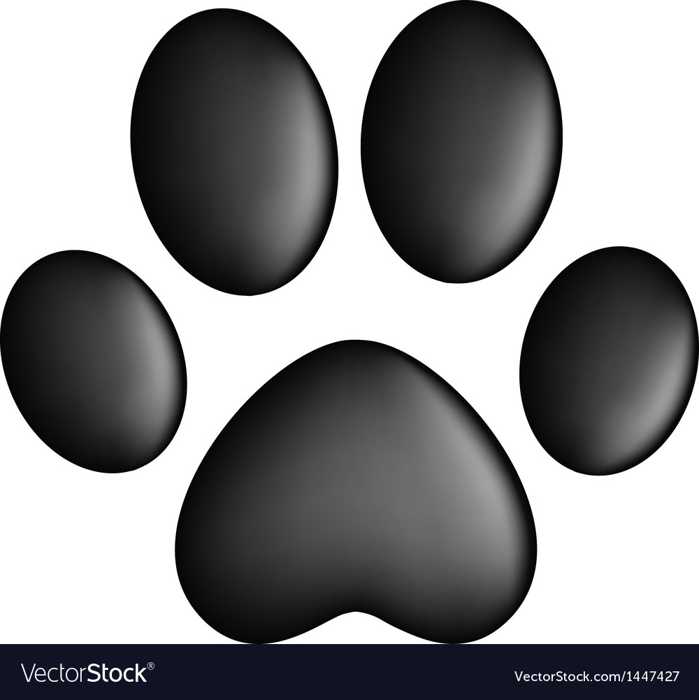 Paw prints Royalty Free Vector Image - VectorStock