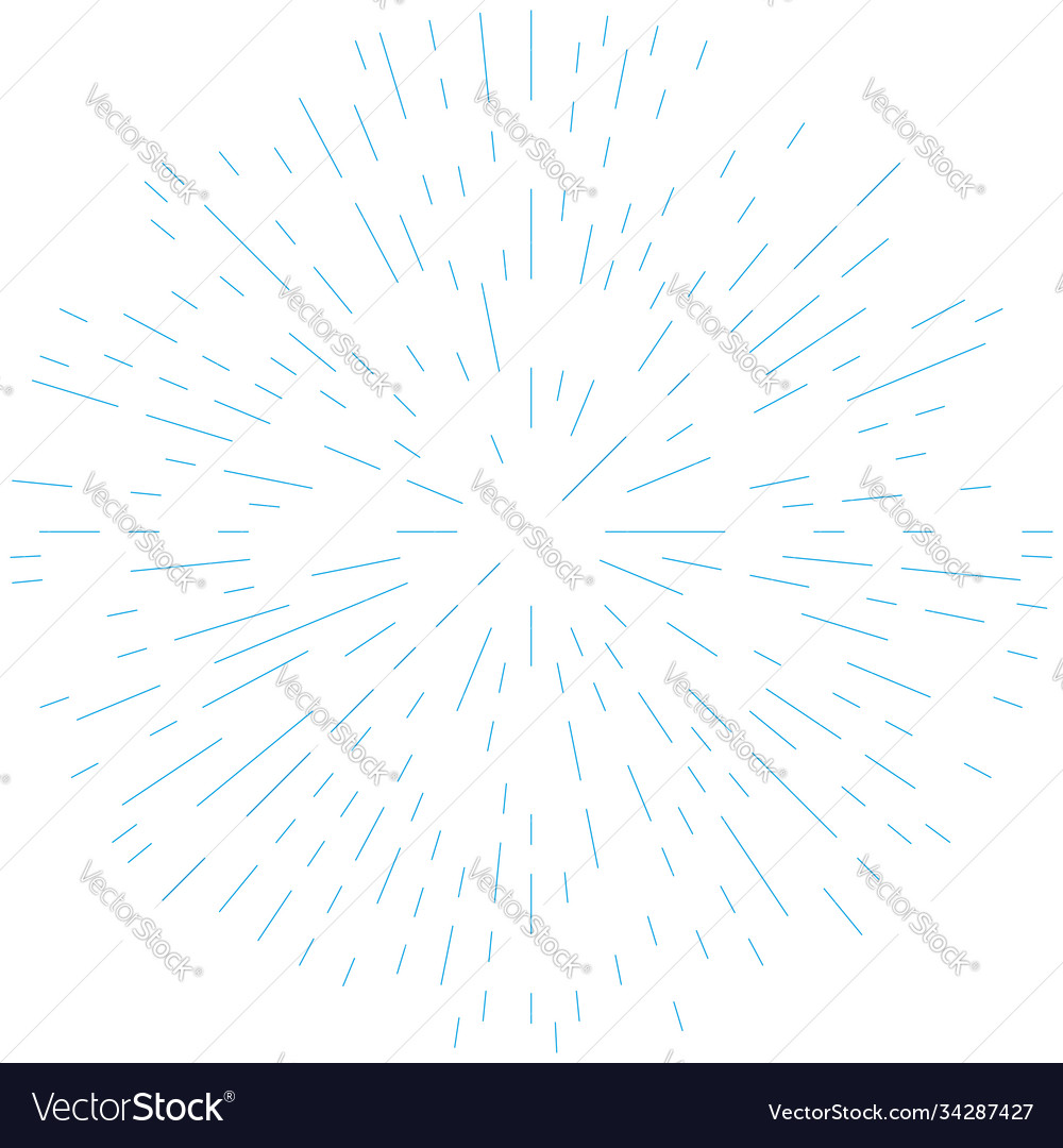 Radial radiating lines abstract burst element vector image Radial radiating lines abstract burst element