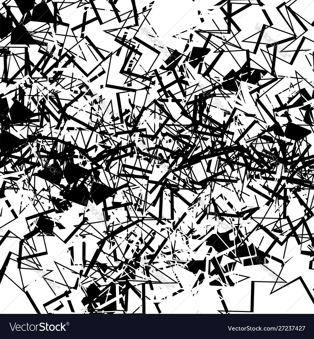 Random lines abstract black and white texture Vector Image