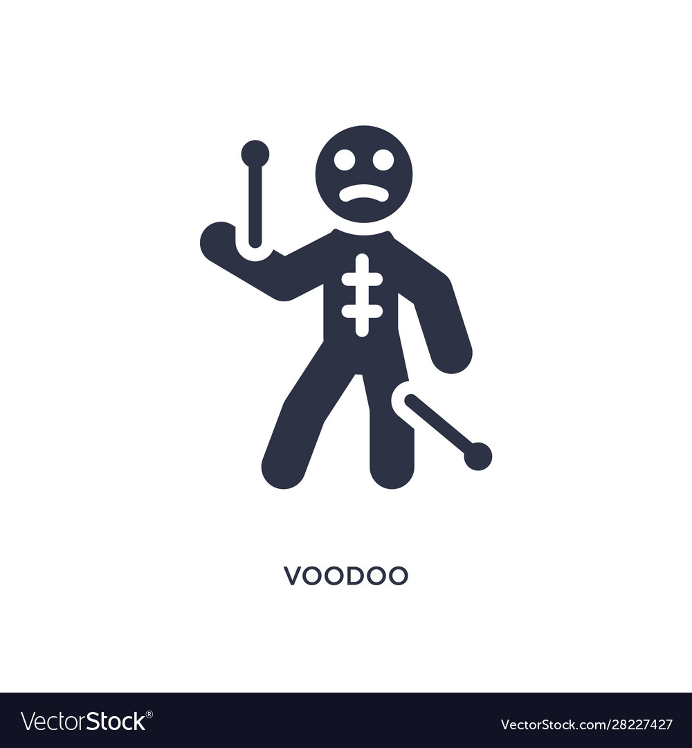 Voodoo icon on white background simple element vector image Voodoo icon on white background simple element