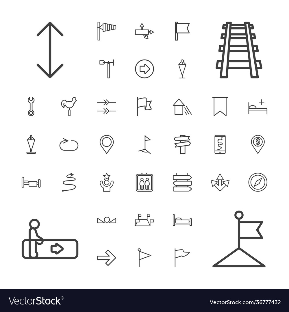 37 direction icons