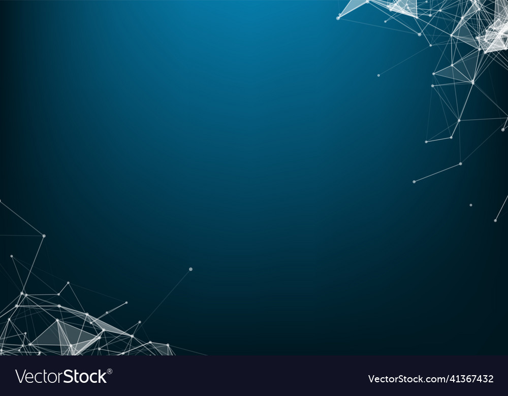 Abstract particles and lines plexus effect vector image Abstract particles and lines plexus effect