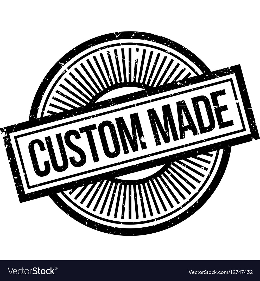 Custom made rubber stamp Royalty Free Vector Image