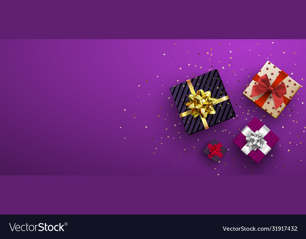 Festive top view holiday decoration element vector image Festive top view holiday decoration element