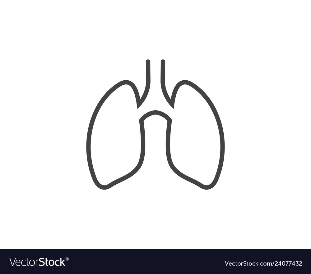 Lungs icon Royalty Free Vector Image - VectorStock